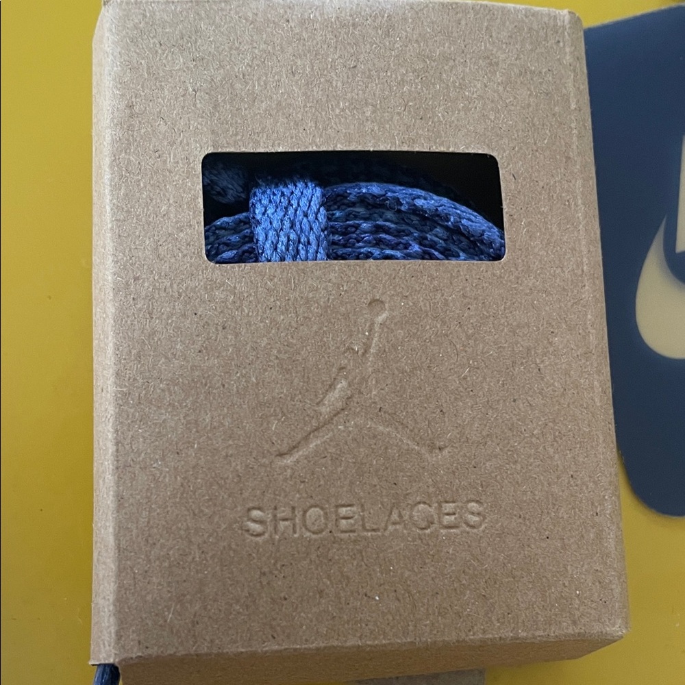 Nike Air Jordan Navy Blue Woven Shoelaces